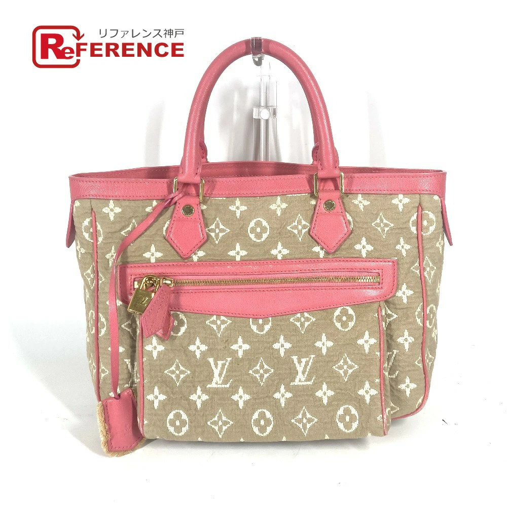 LOUIS VUITTON Monogram Sabia Cabas Bag Handbag Tote Leather Canvas Pink